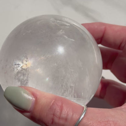 Gorgeous High Quality Optical Calcite "Iceland Spar" Sphere