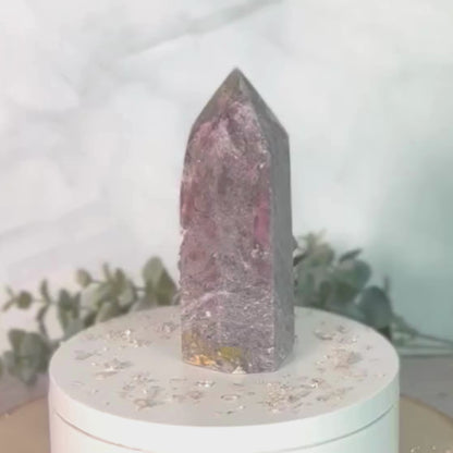 Unicorn Stone Tower - 5.31" Polished Crystal Point from Madagascar