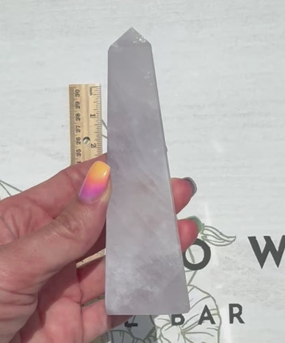 Lavender Moon Quartz Obelisk from Brazil