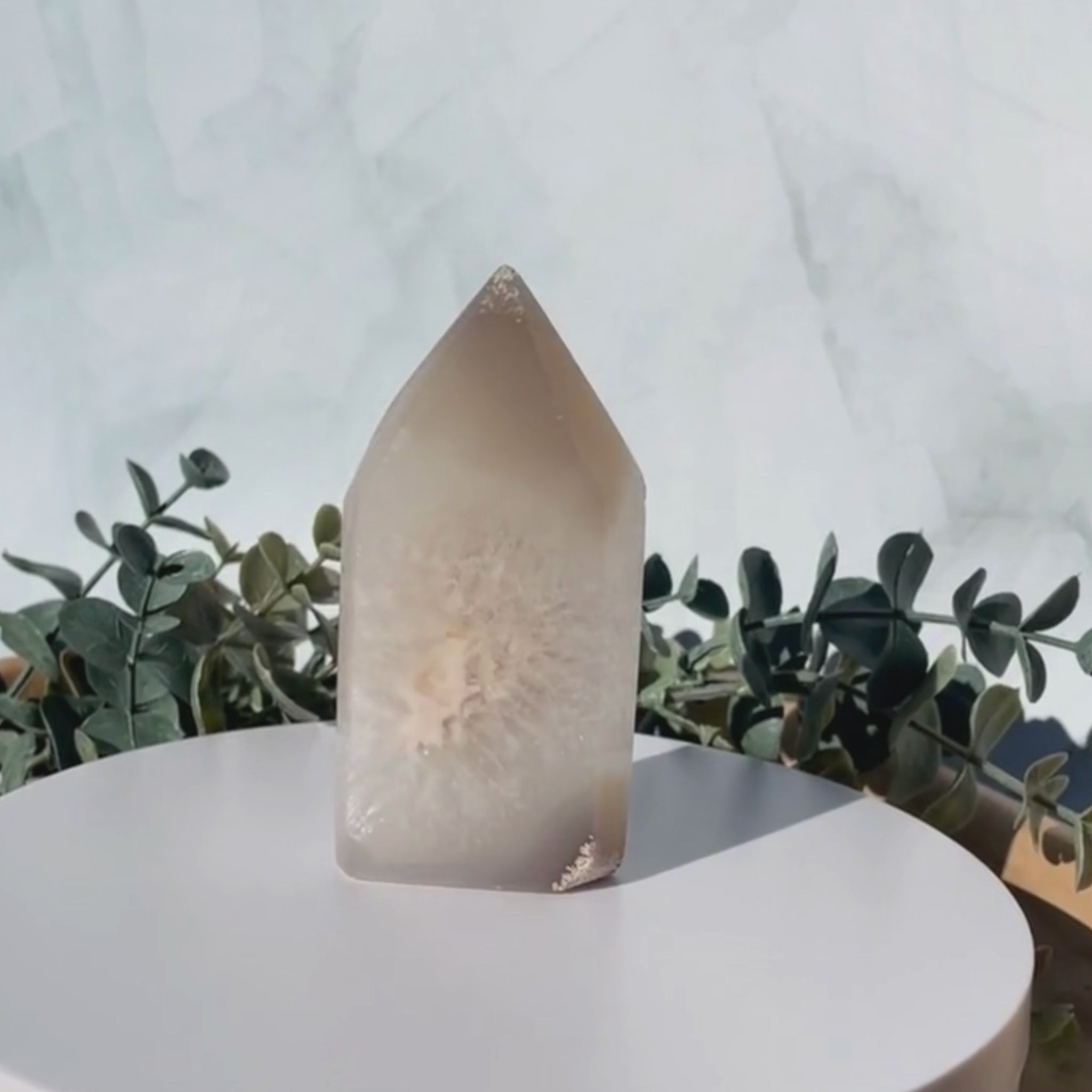 druzy agate tower