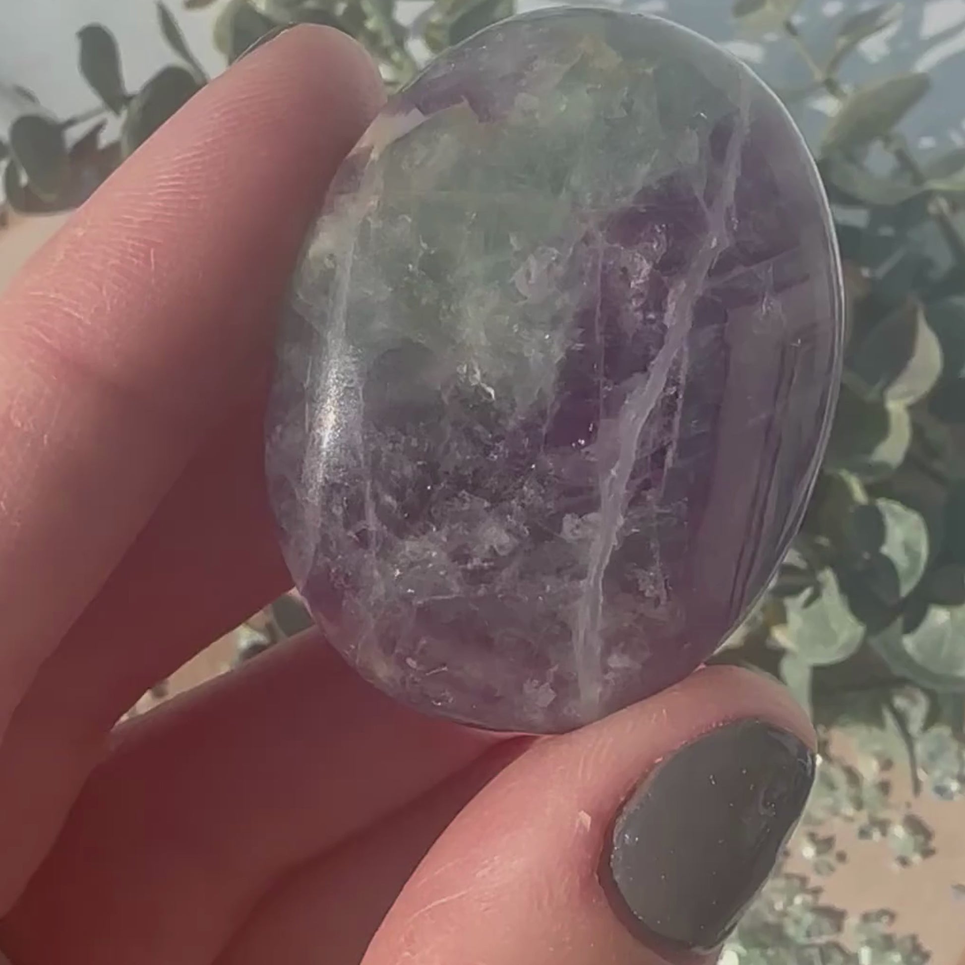 fluorite palm stones