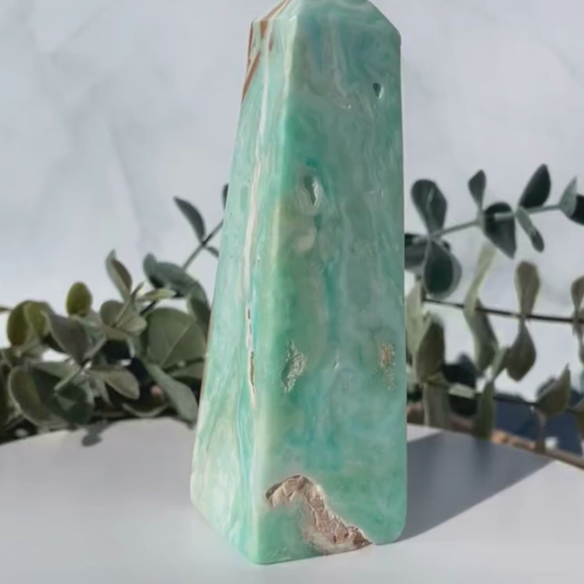 caribbean calcite obelisk