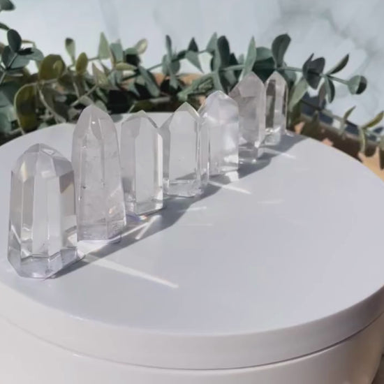 clear quartz points