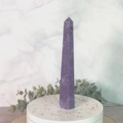 Lepidolite Tower from Brazil (7.5 inch)