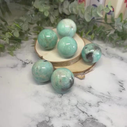 One (1) Amazonite Sphere (21-25mm)