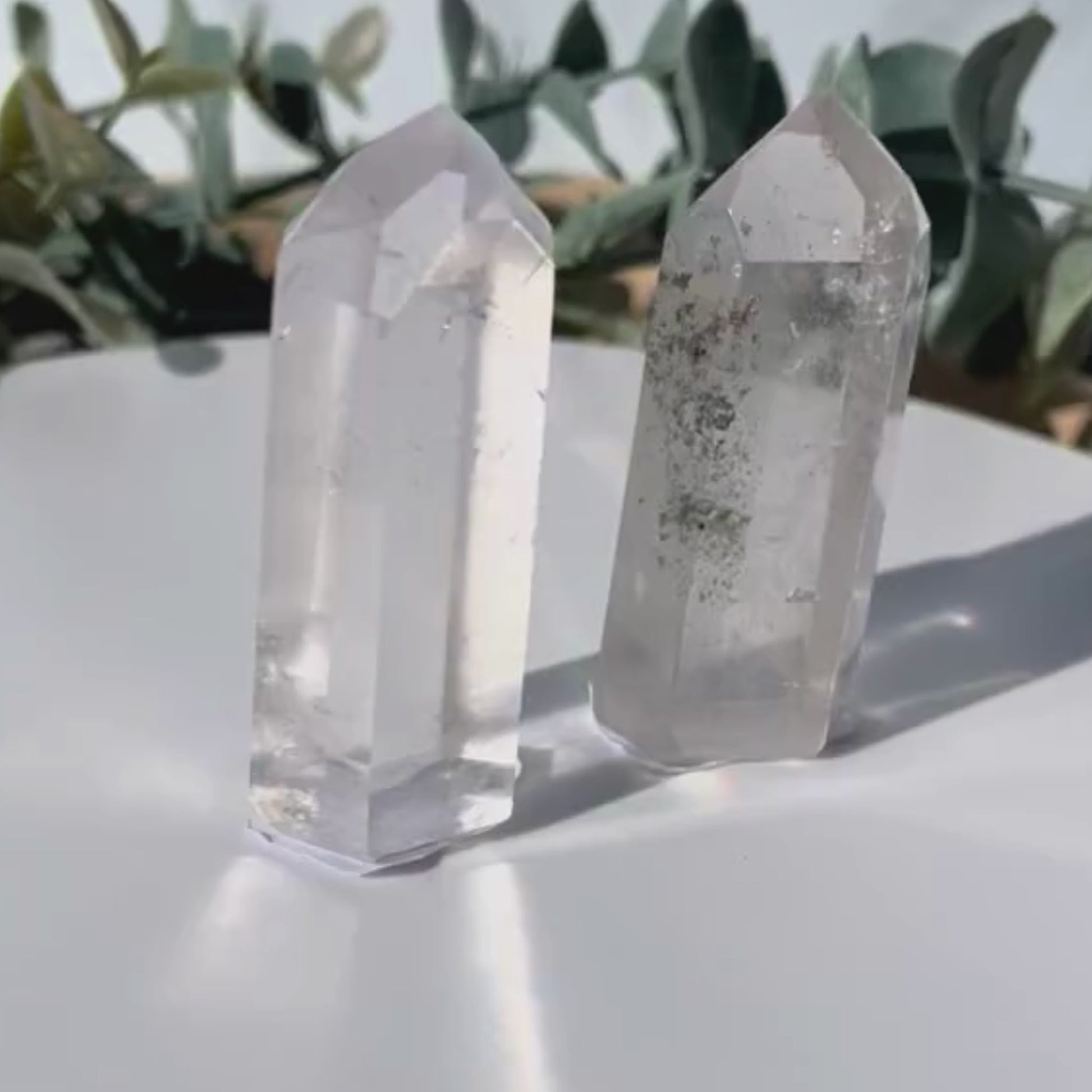 clear quartz points