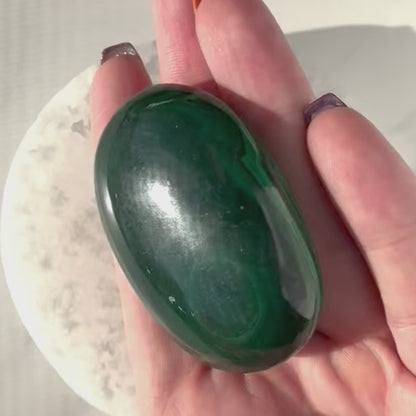 Malachite Palm Stone | Option B