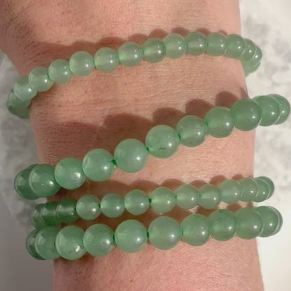 One (1) Green Aventurine Bracelet (8mm Bead)