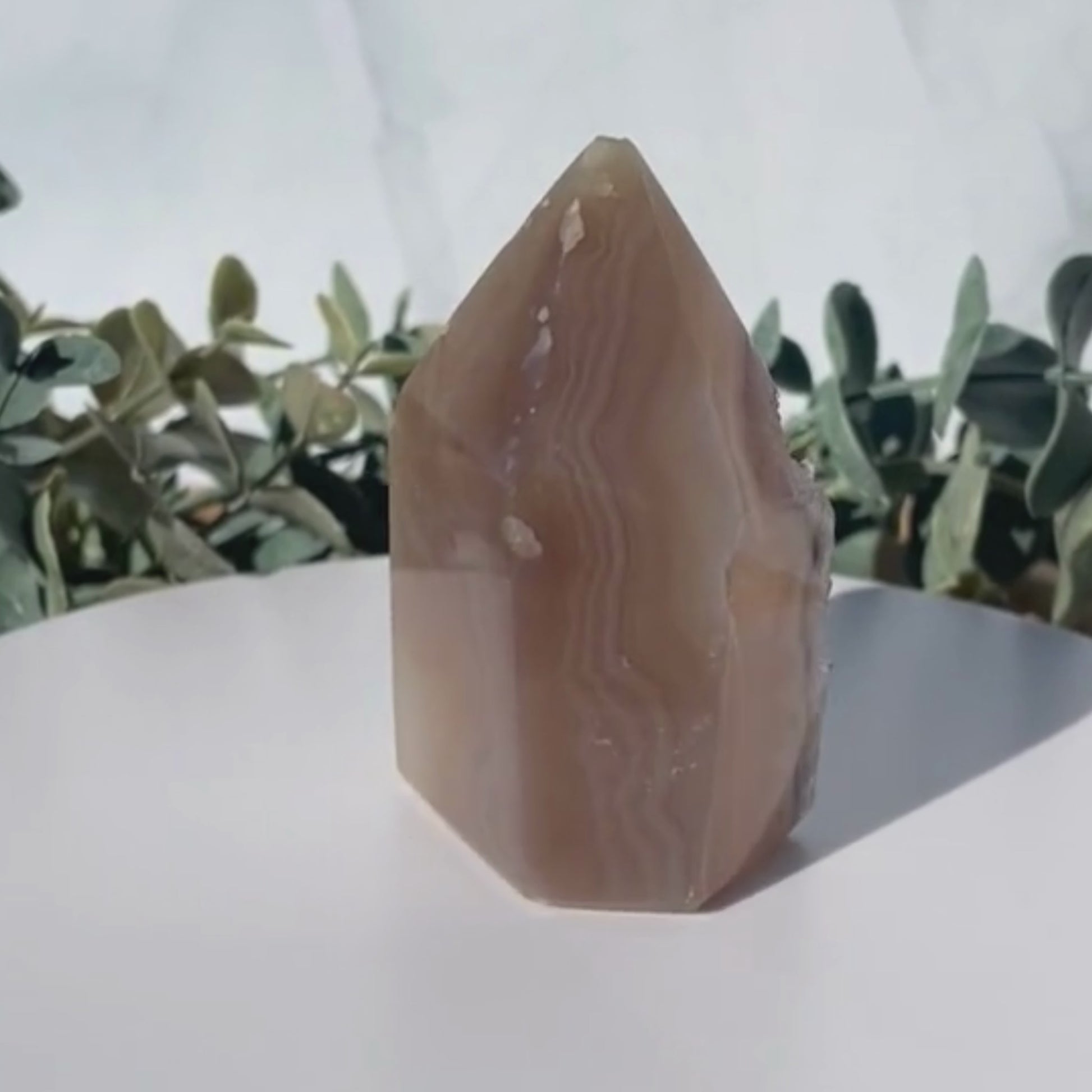 druzy agate tower