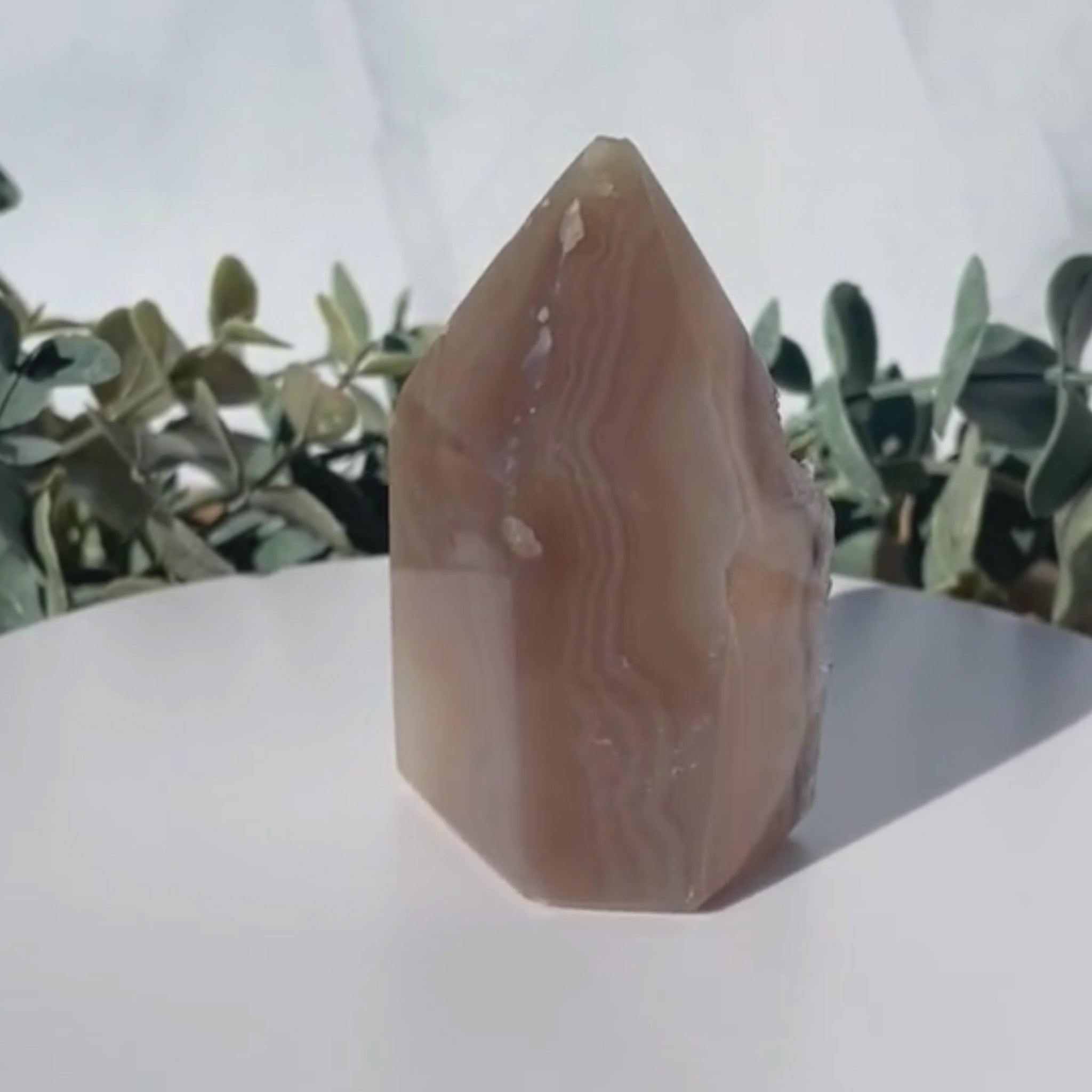 druzy agate tower